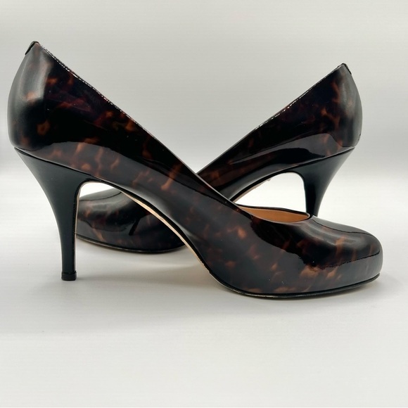 GIUSEPPE ZANOTTI BROWN PATENT LEATHER HEELS PUMPS HEELS MADE IN ITALY SIZE  40 - Picture 8 of 15